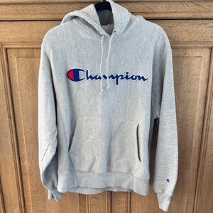 Champion Men's Heather Gray Hoodie
